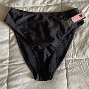 Wild Fable Black High-Waisted Bikini Bottoms, Women’s size M